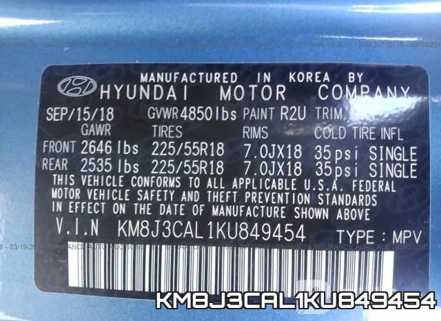KM8J3CAL1KU849454 фото 10
