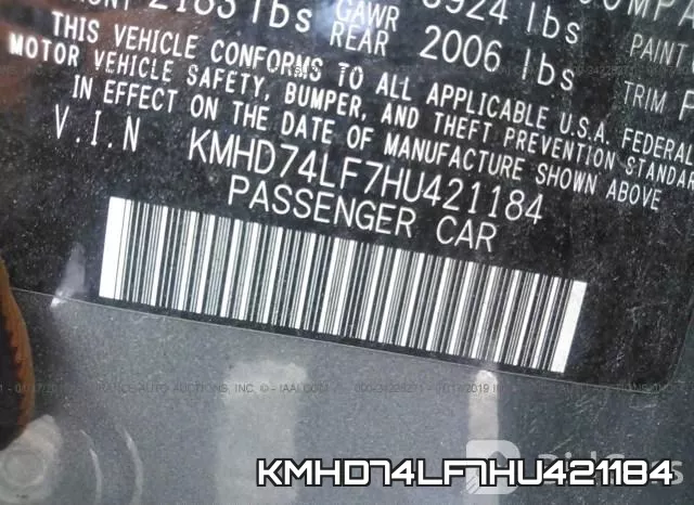 KMHD74LF7HU421184 фото 10
