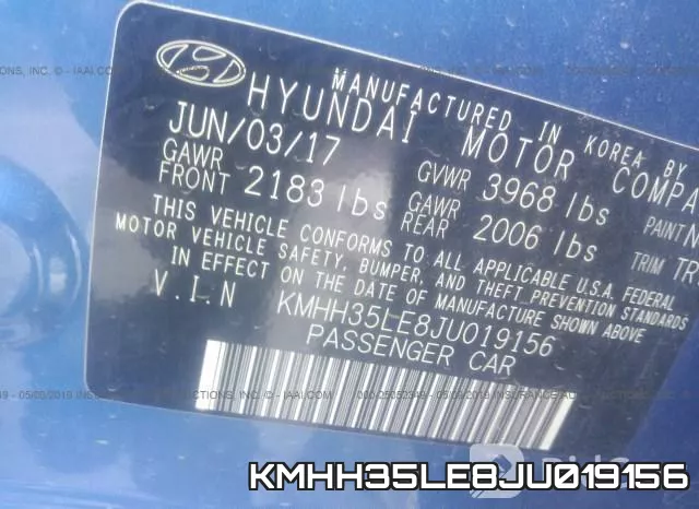 KMHH35LE8JU019156 фото 10
