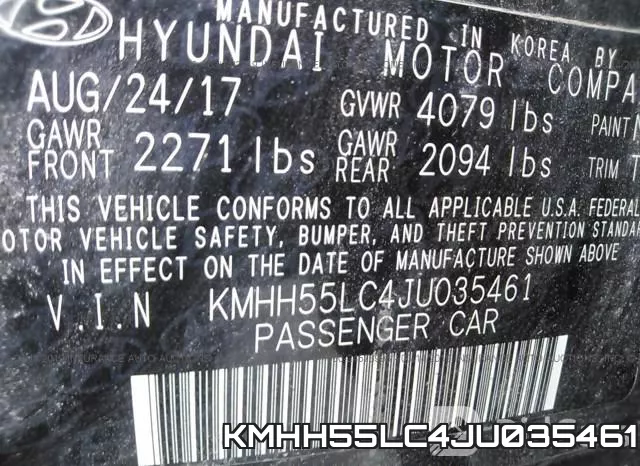KMHH55LC4JU035461 фото 10