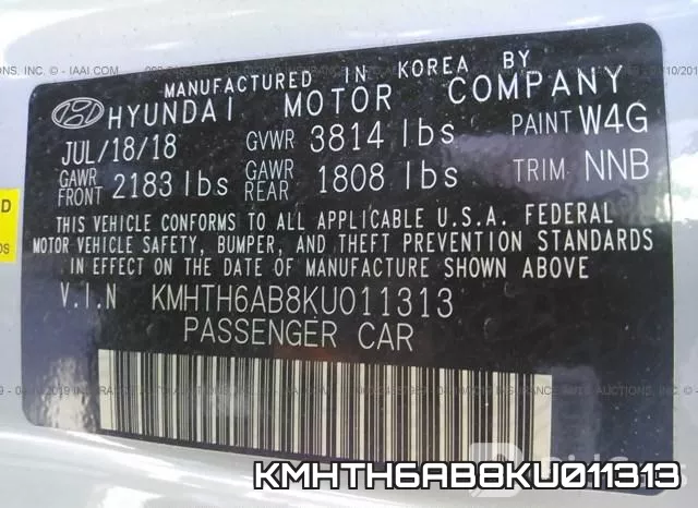 KMHTH6AB8KU011313 фото 10