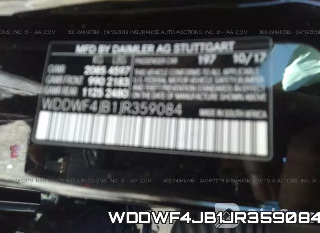WDDWF4JB1JR359084 фото 9