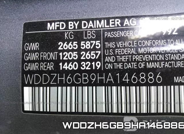 WDDZH6GB9HA146886 фото 10