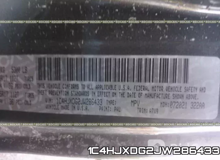 1C4HJXDG2JW286433 фото 10