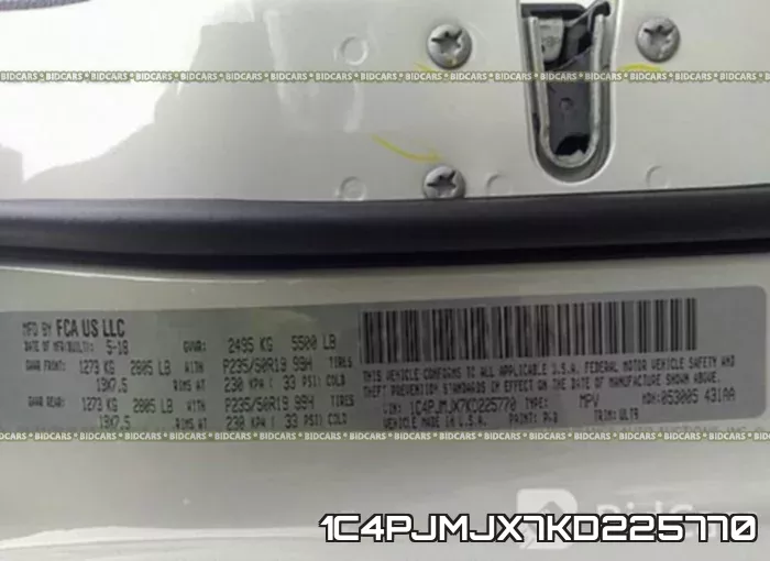 1C4PJMJX7KD225770 фото 10