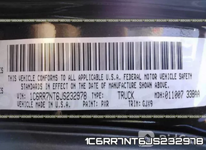 1C6RR7NT6JS232978 фото 10