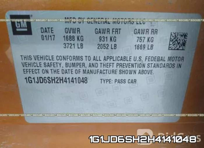 1G1JD6SH2H4141048 фото 10