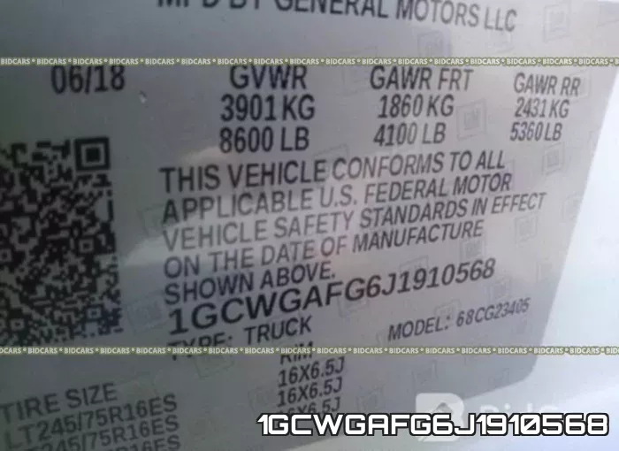 1GCWGAFG6J1910568 фото 10