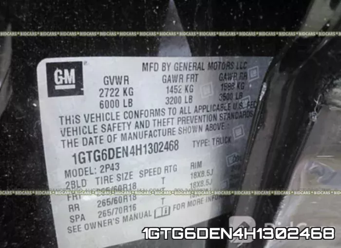 1GTG6DEN4H1302468 фото 10