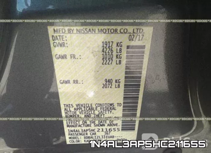 1N4AL3AP5HC211655 фото 10
