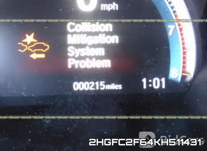 2HGFC2F64KH511431 фото 8