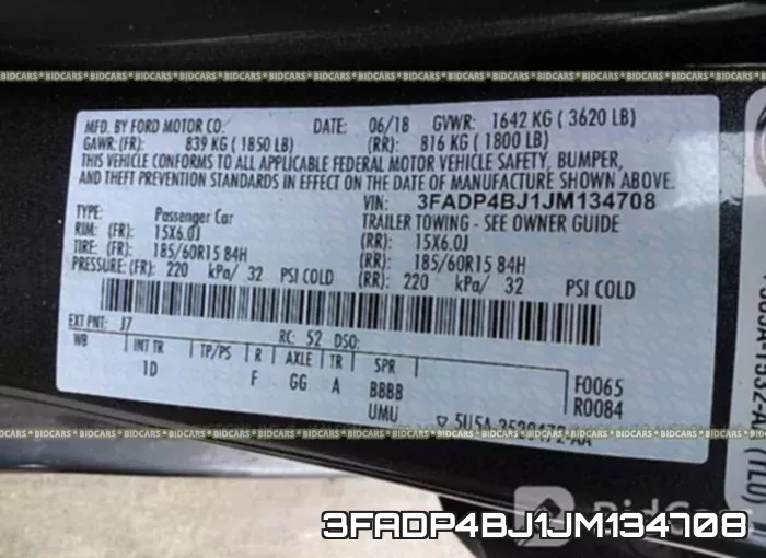 3FADP4BJ1JM134708 фото 10