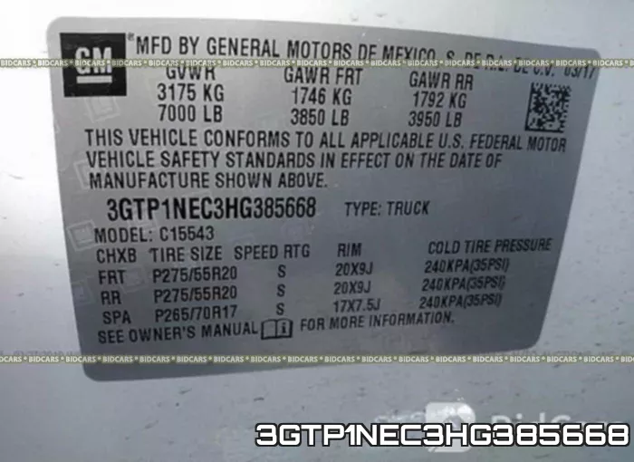 3GTP1NEC3HG385668 фото 10