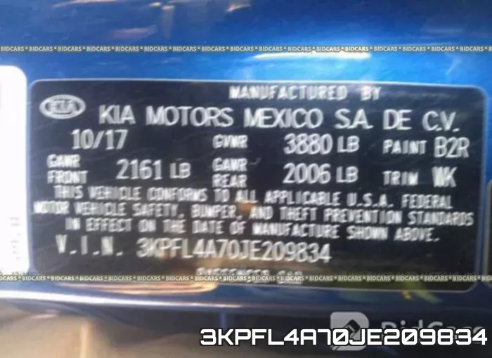 3KPFL4A70JE209834 фото 9