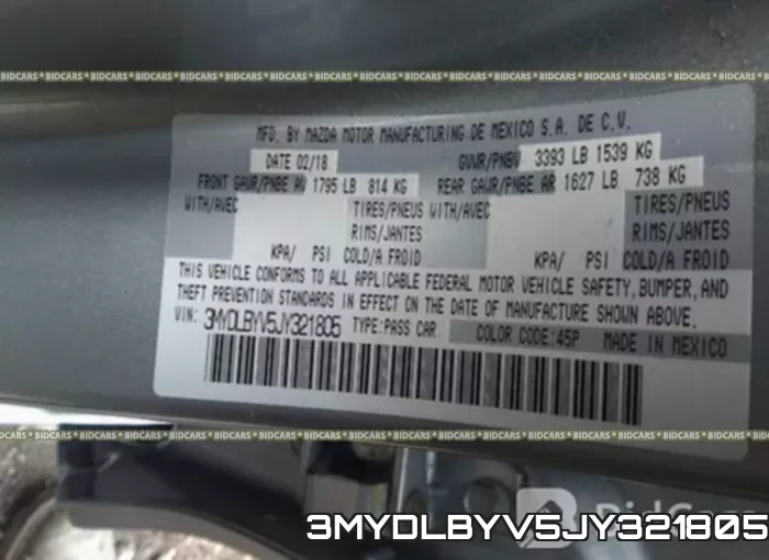 3MYDLBYV5JY321805 фото 10