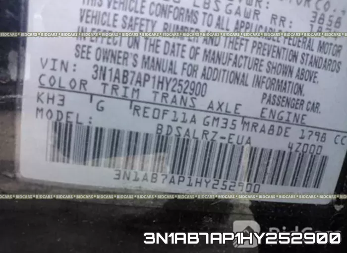 3N1AB7AP1HY252900 фото 10