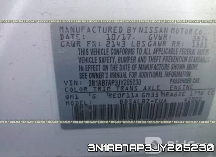 3N1AB7AP3JY205230 фото 10