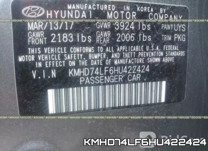 KMHD74LF6HU422424 фото 10