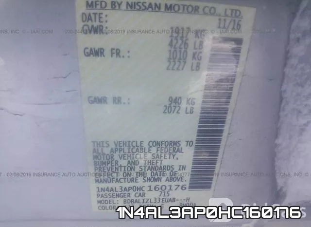 1N4AL3AP0HC160176 фото 10