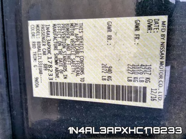 1N4AL3APXHC178233 фото 2
