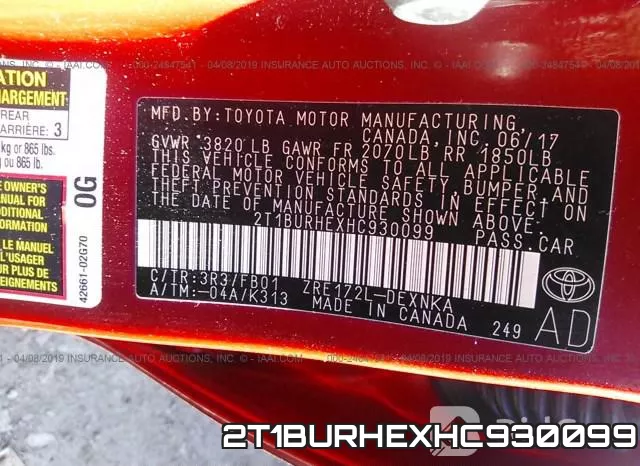 2T1BURHEXHC930099 фото 10