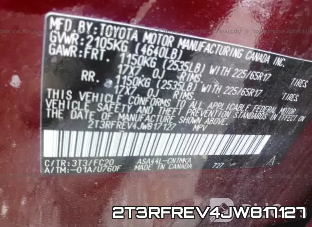 2T3RFREV4JW817127 фото 10