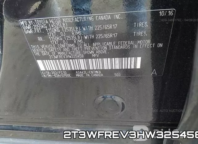 2T3WFREV3HW325458 фото 10