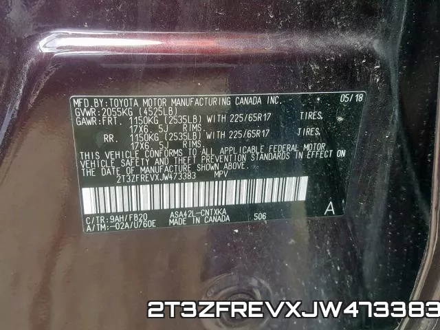 2T3ZFREVXJW473383 фото 2