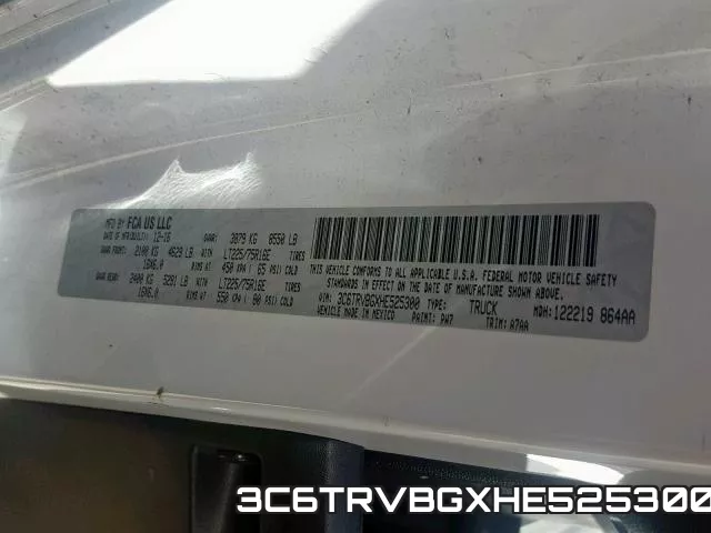 3C6TRVBGXHE525300 фото 2