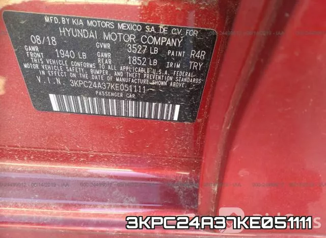 3KPC24A37KE051111 фото 10