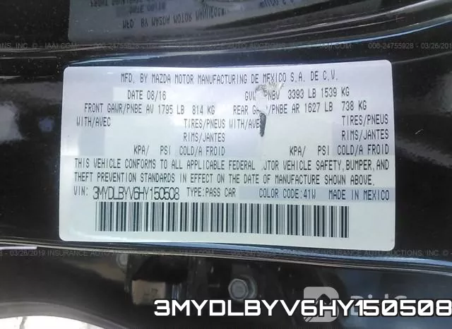 3MYDLBYV6HY150508 фото 10
