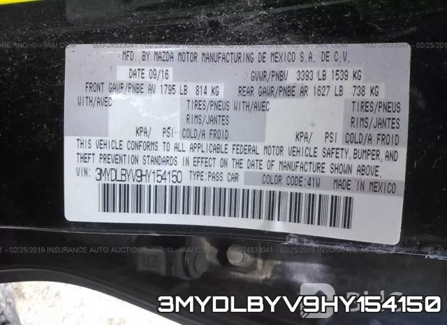 3MYDLBYV9HY154150 фото 10
