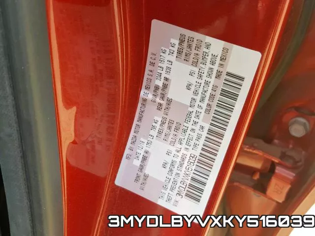 3MYDLBYVXKY516039 фото 2