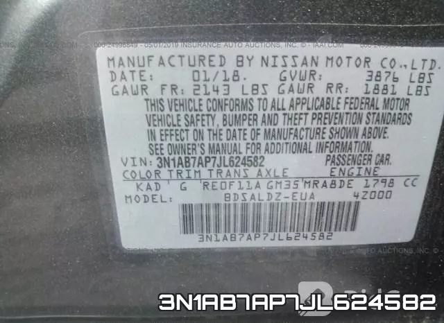 3N1AB7AP7JL624582 фото 10
