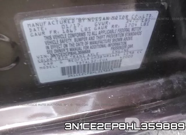 3N1CE2CP8HL359889 фото 10