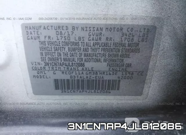 3N1CN7AP4JL812086 фото 10