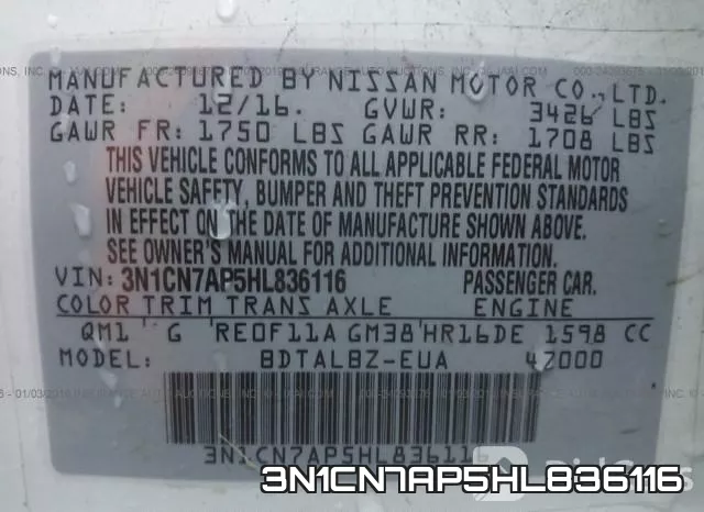 3N1CN7AP5HL836116 фото 10