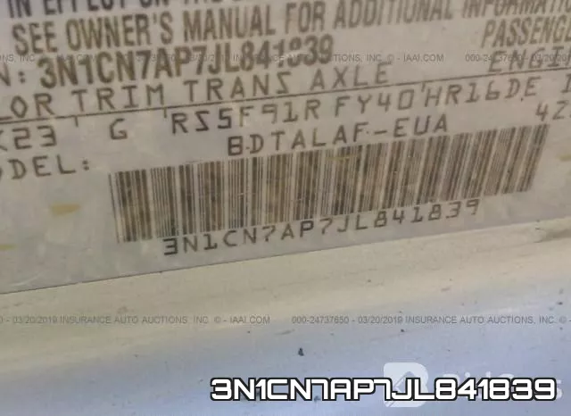 3N1CN7AP7JL841839 фото 10