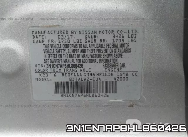 3N1CN7AP8HL860426 фото 10