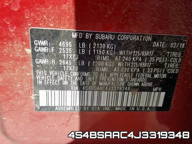 4S4BSAAC4J3319348 фото 2