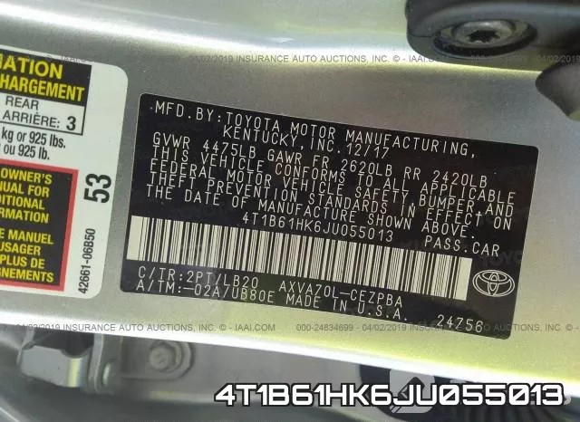4T1B61HK6JU055013 фото 10