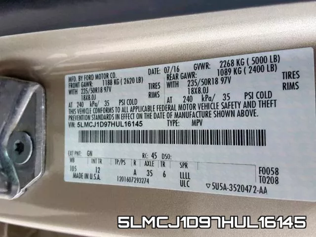 5LMCJ1D97HUL16145 фото 2
