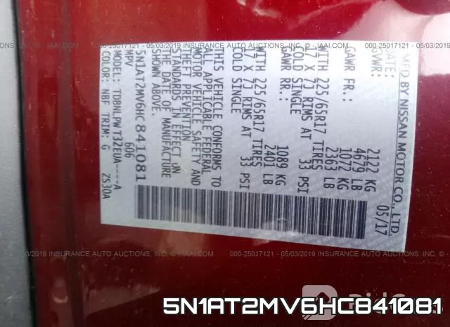 5N1AT2MV6HC841081 фото 10