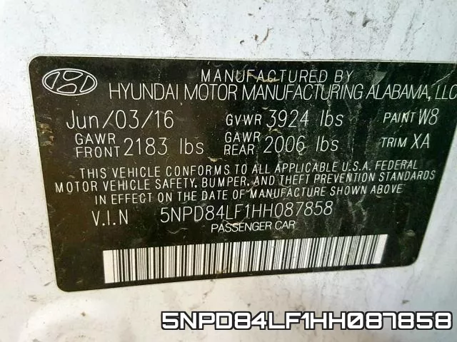 5NPD84LF1HH087858 фото 2