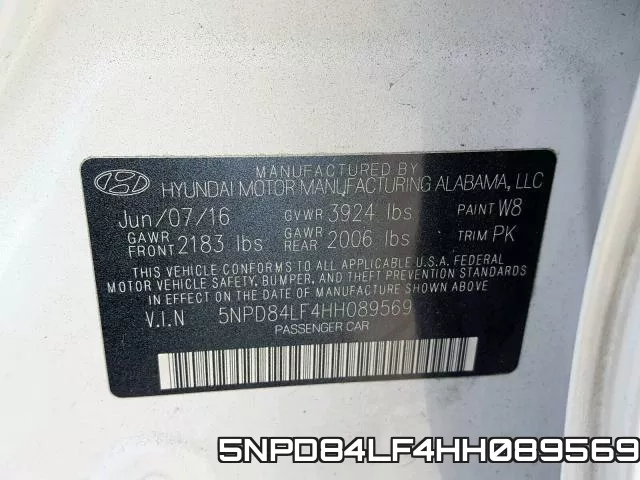 5NPD84LF4HH089569 фото 2