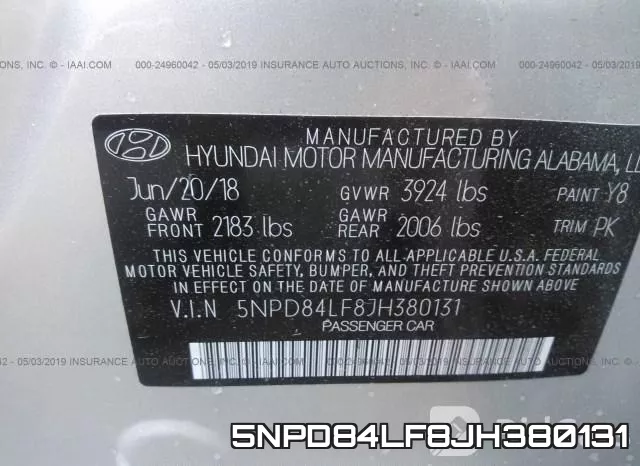 5NPD84LF8JH380131 фото 10