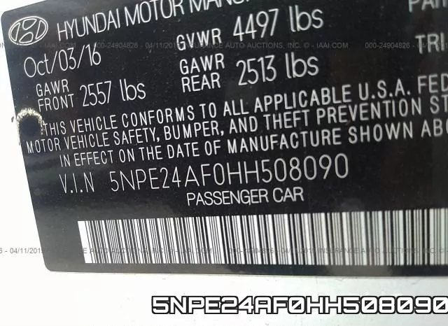 5NPE24AF0HH508090 фото 10