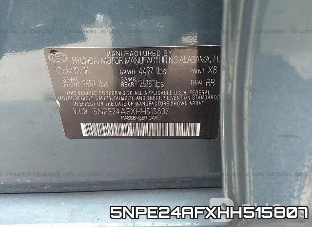 5NPE24AFXHH515807 фото 10