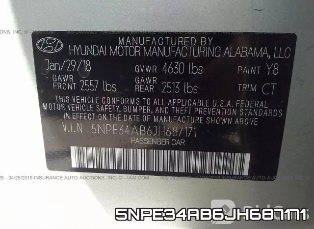 5NPE34AB6JH687171 фото 9