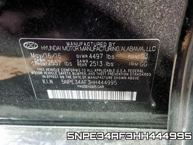 5NPE34AF3HH444995 фото 2